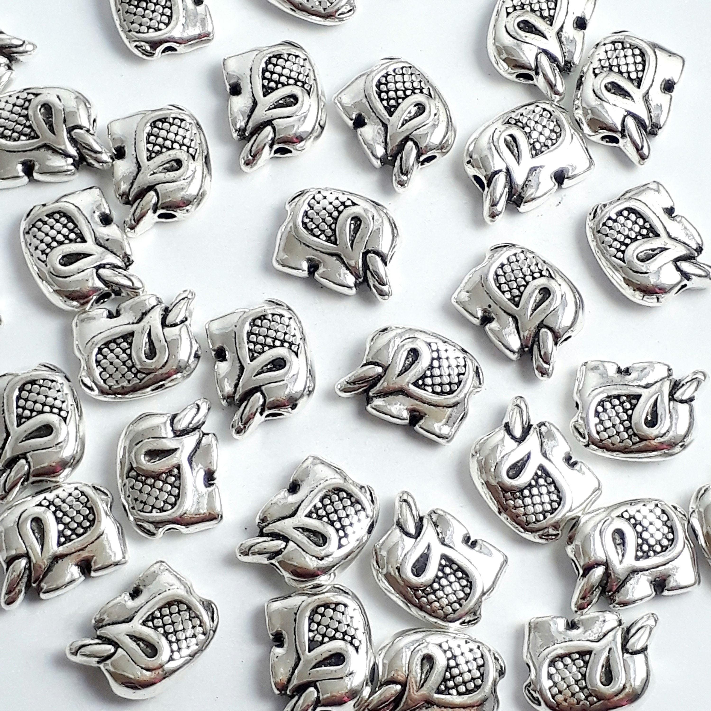 Elephant Antique Silver 12x9mm - 10pcs