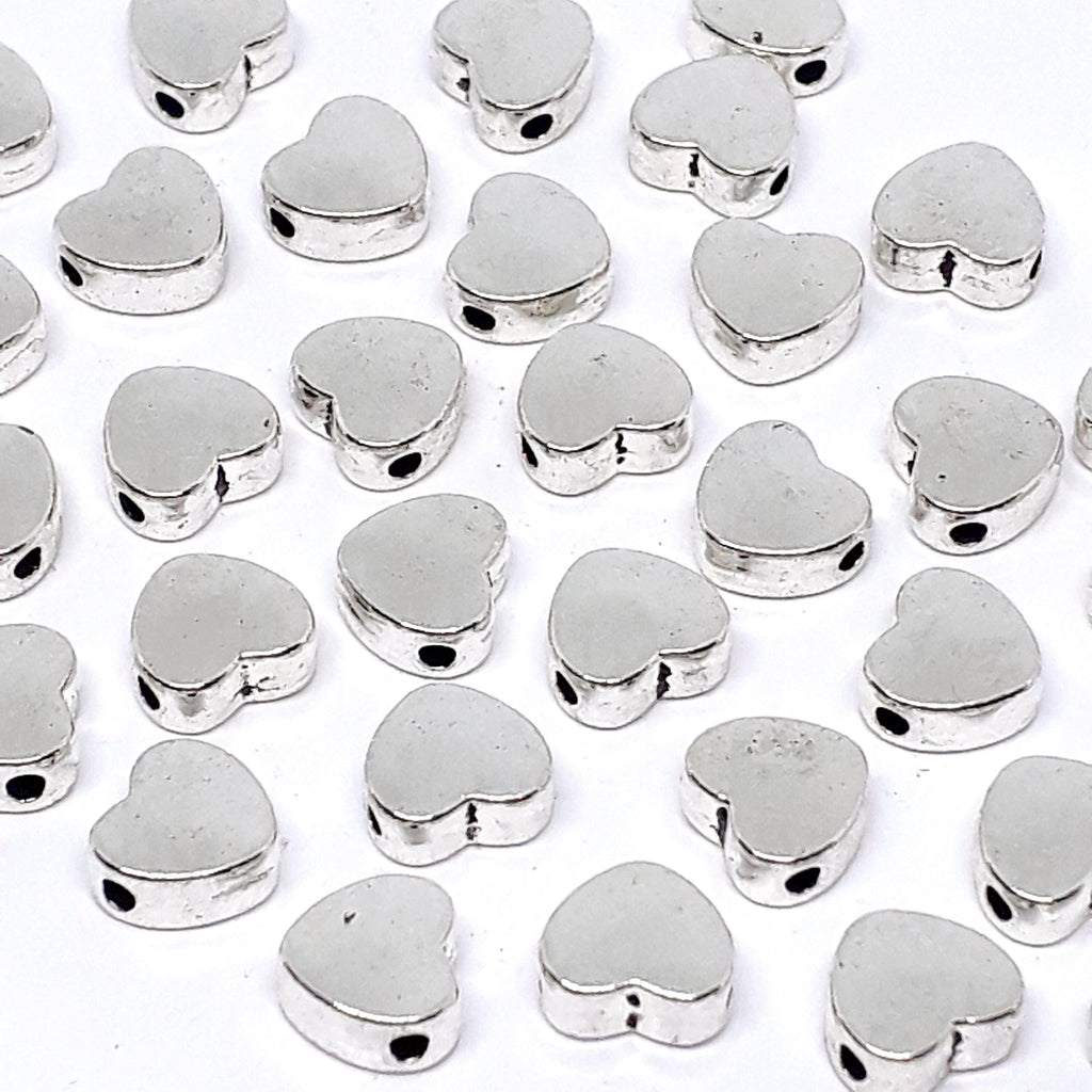 Heart Antique Silver 7x6mm - 25pcs