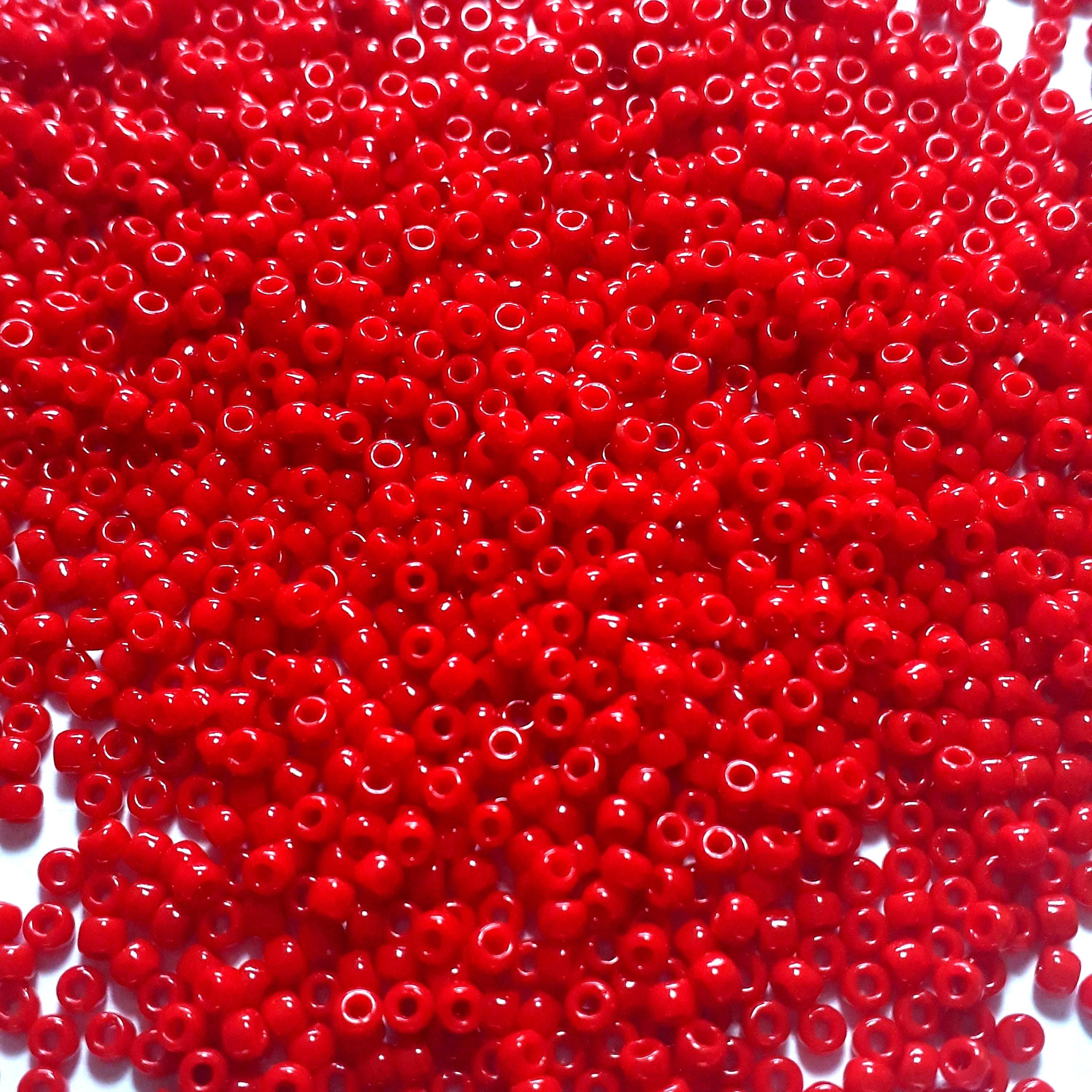 Opaque Cherry Red TOHO Seed Glass 11/0 - 10g