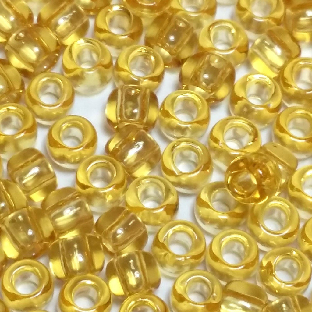 Transparent Light Topaz TOHO Seed Glass 6/0 - 10g