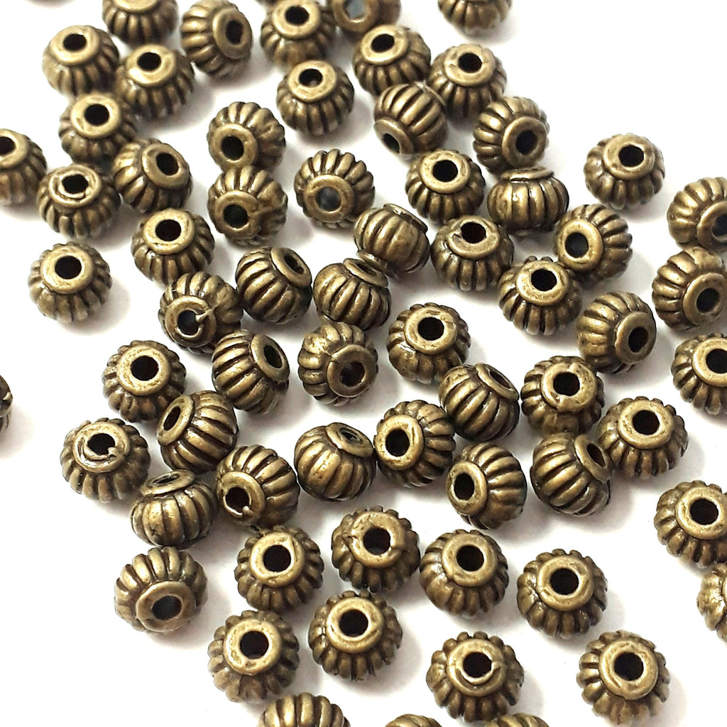 Lantern Spacer Antique Bronze 5x4mm - 50pcs